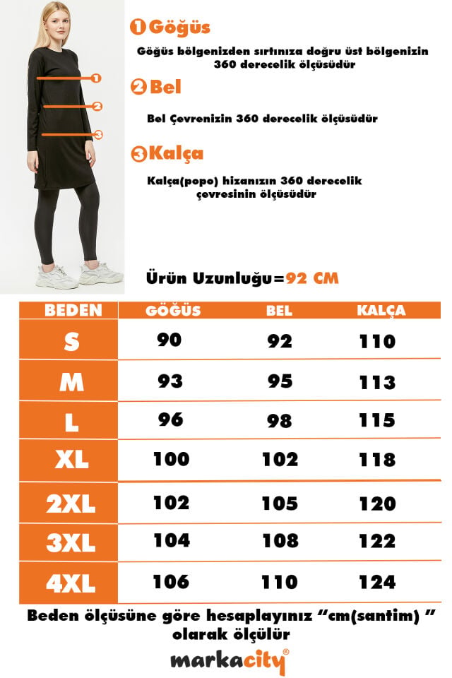 Uzun Kollu Viskon Penye Kurtarıcı Kadın Tunik