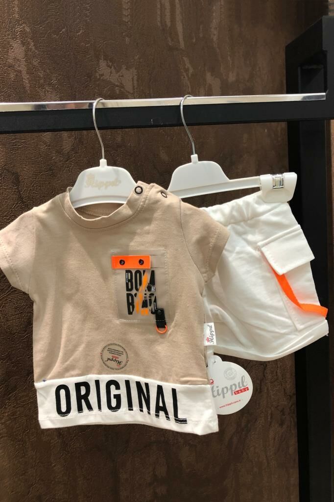 Hippıl Baby Original Baskılı Şortlu Takım