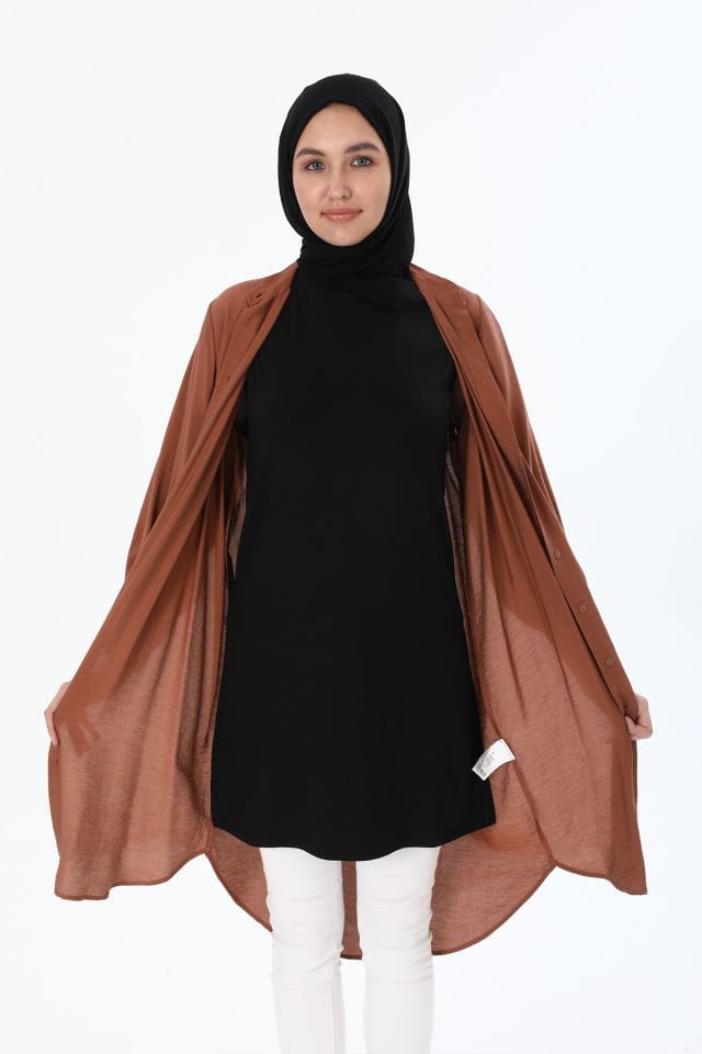 Kadın Penye Viskon Kolsuz İçlik Tesettür Tunik