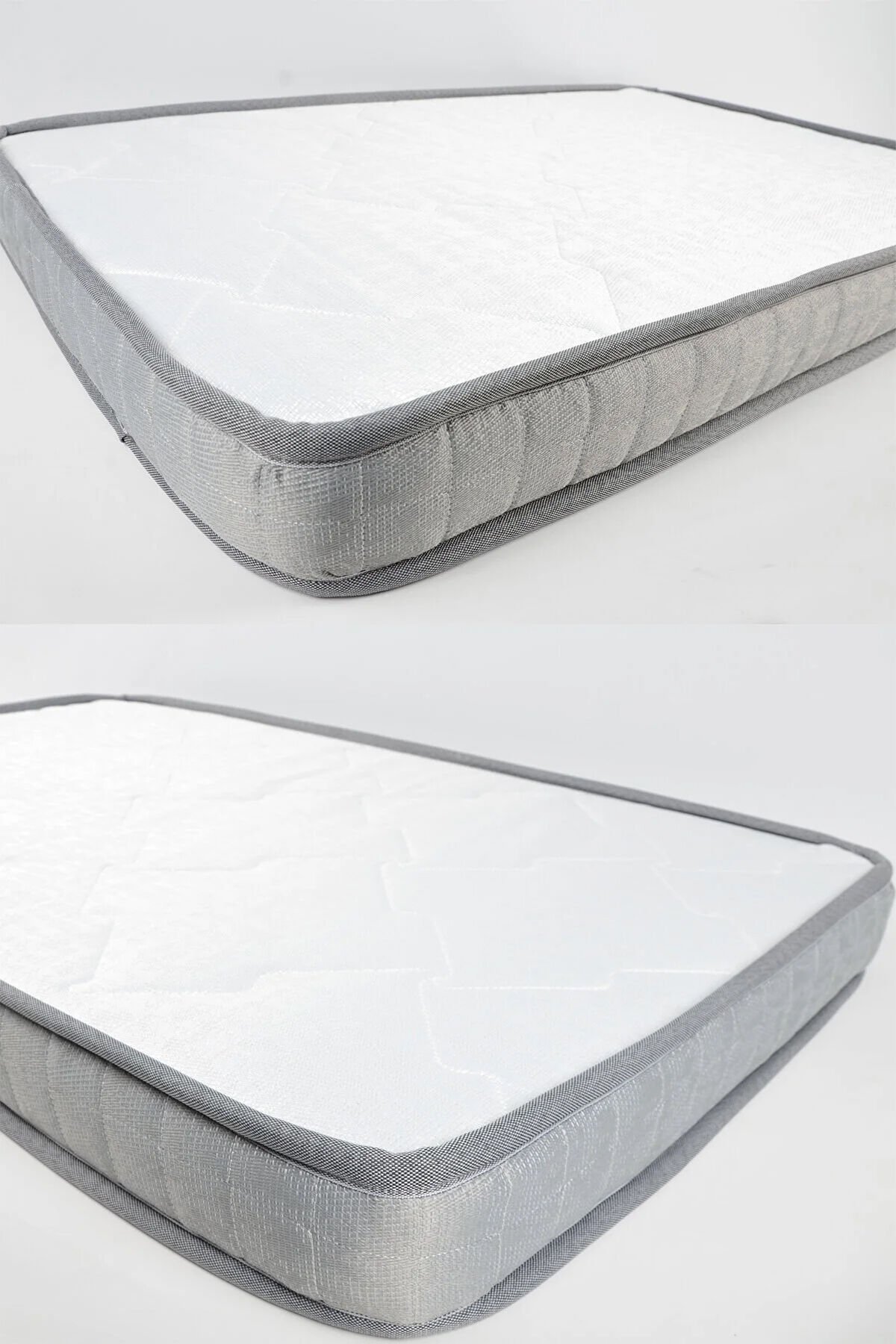 Bambu Ortopedik Bebek Oyun Parkı & Beşik Yatağı Gri - 70x110