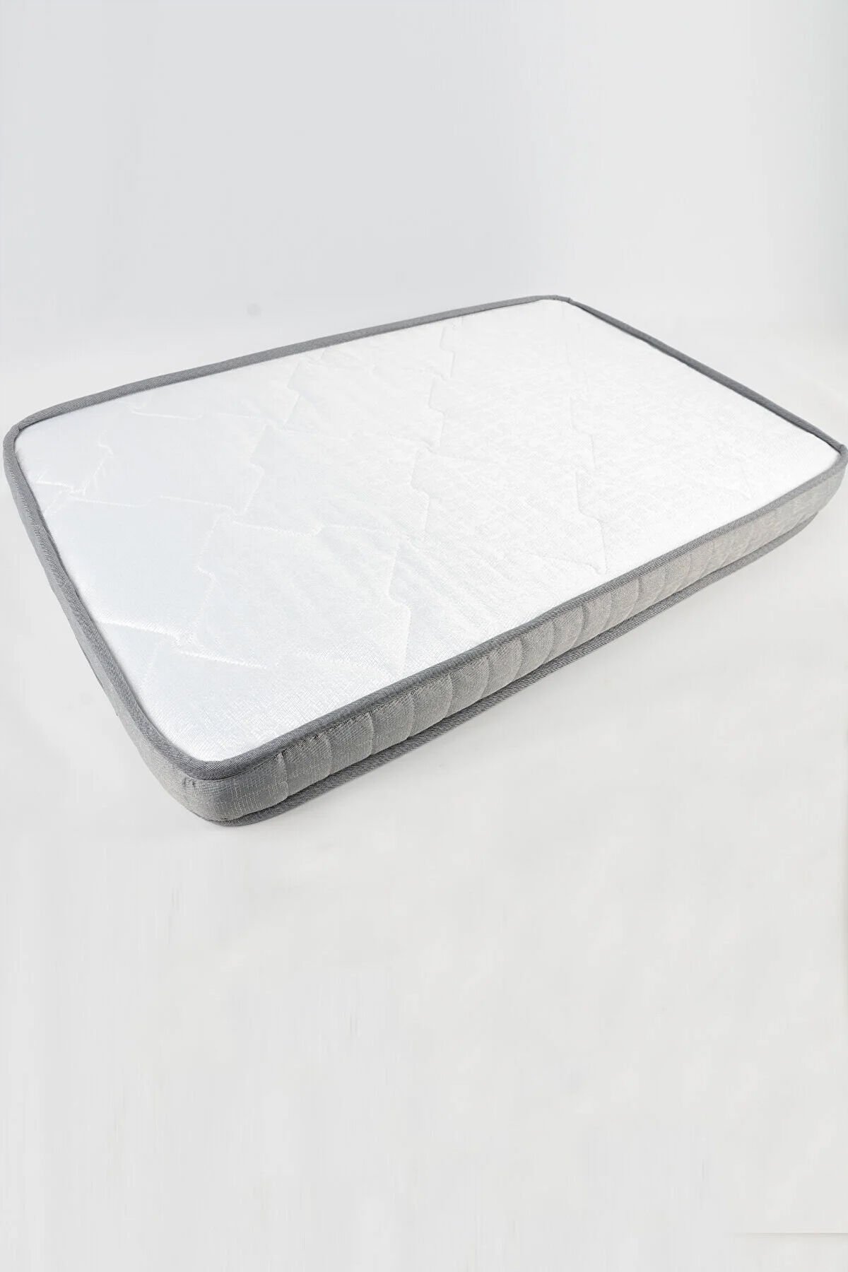 Bambu Ortopedik Bebek Oyun Parkı & Beşik Yatağı Gri - 70x110