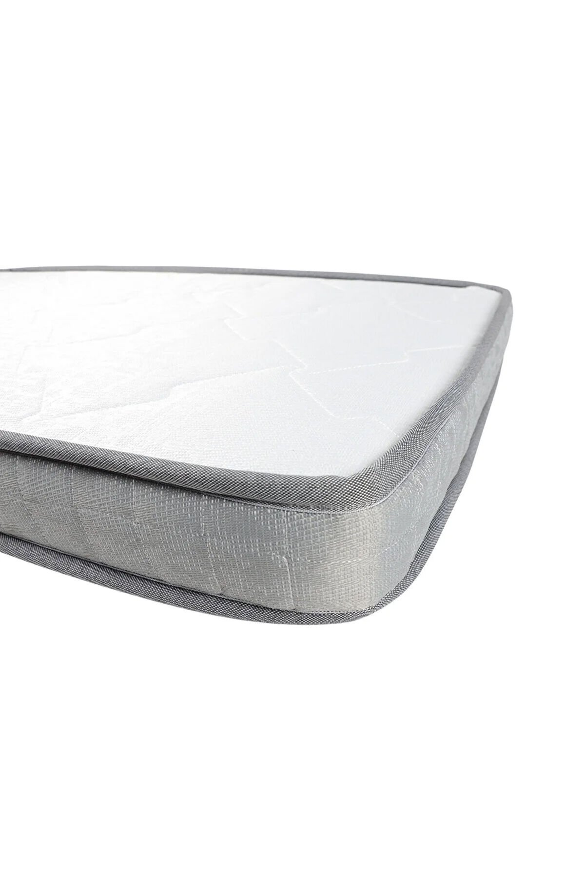 Bambu Ortopedik Bebek Oyun Parkı & Beşik Yatağı Gri - 70x110