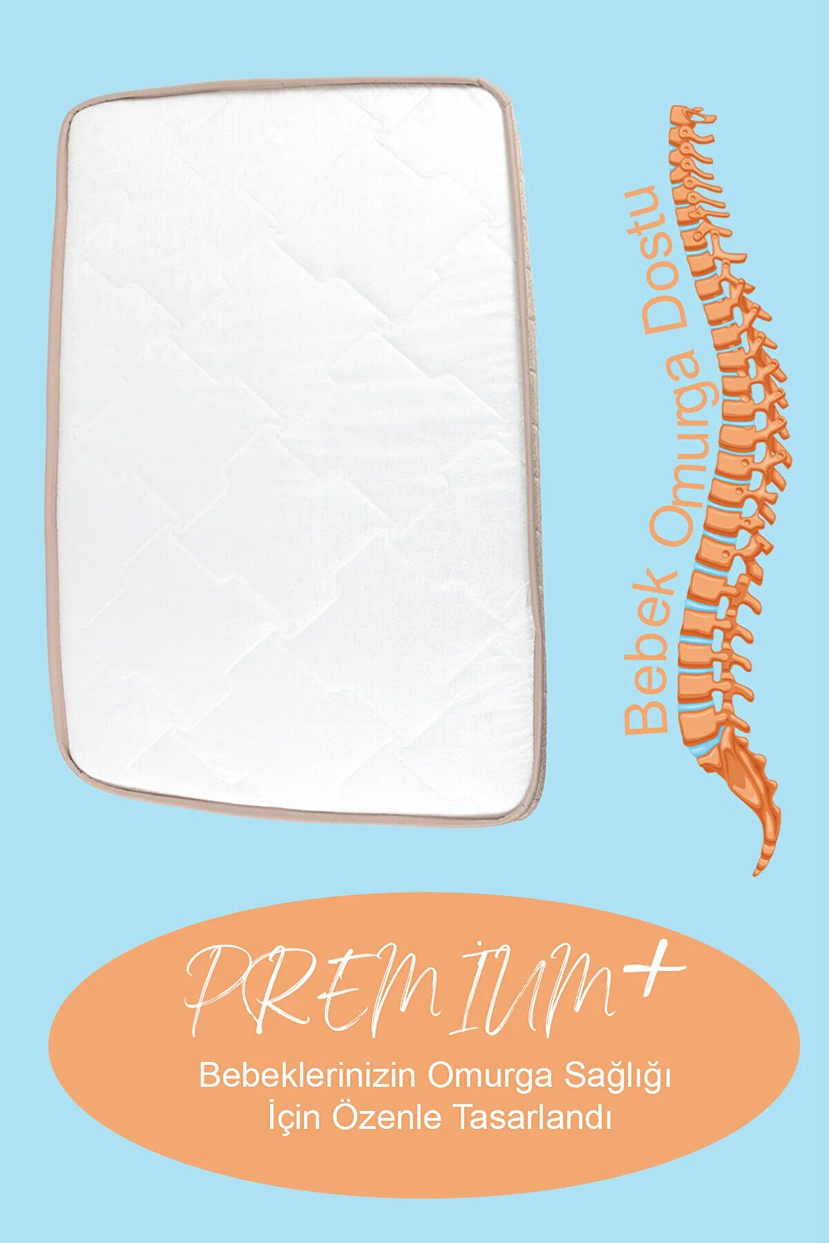 Bambu Ortopedik Bebek Oyun Parkı & Beşik Yatağı Kahverengi - 70x110