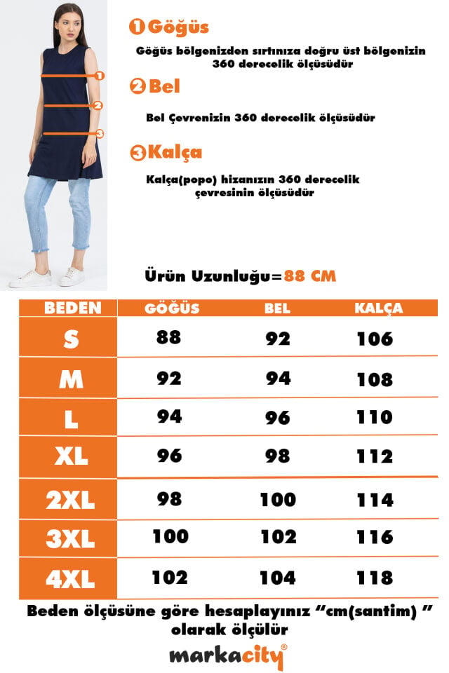 Kadın Sıfır Kol Kurtarıcı Penye İçlik Tunik