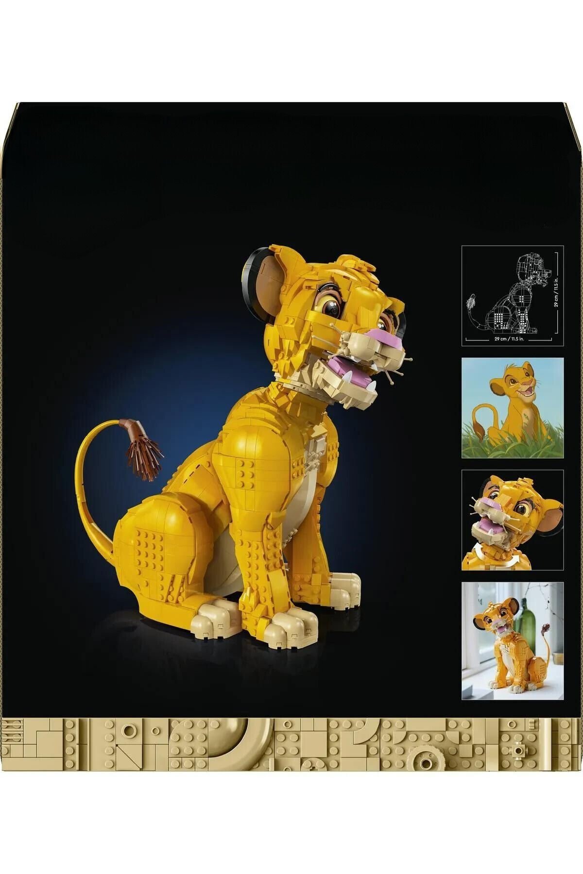 Genç Aslan Kral Simba Yetişkinler için Yapım Seti (1445 Parça)