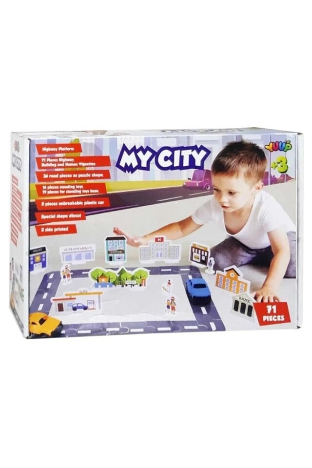 My City Otoyol Eğitici Puzzle Seti – Çocuklar İçin Eğlenceli ve Öğretici Otoyol Deneyimi
