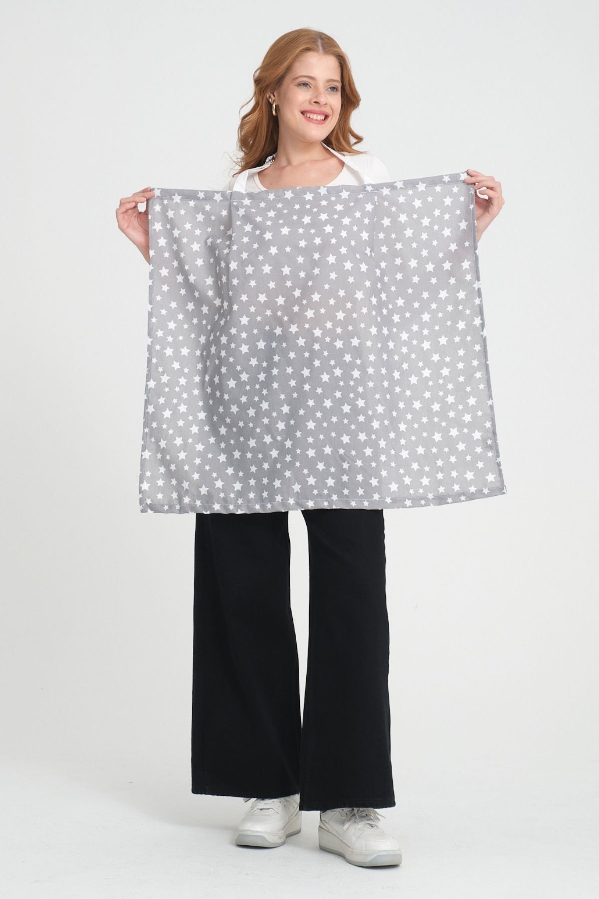 Bebek Emzirme Örtüsü Ve Yastık 2'li Avantajlı Set, Ayarlanabilir Emzirme Önlüğü, Emzirme Yastığı, Puset Örtüsü