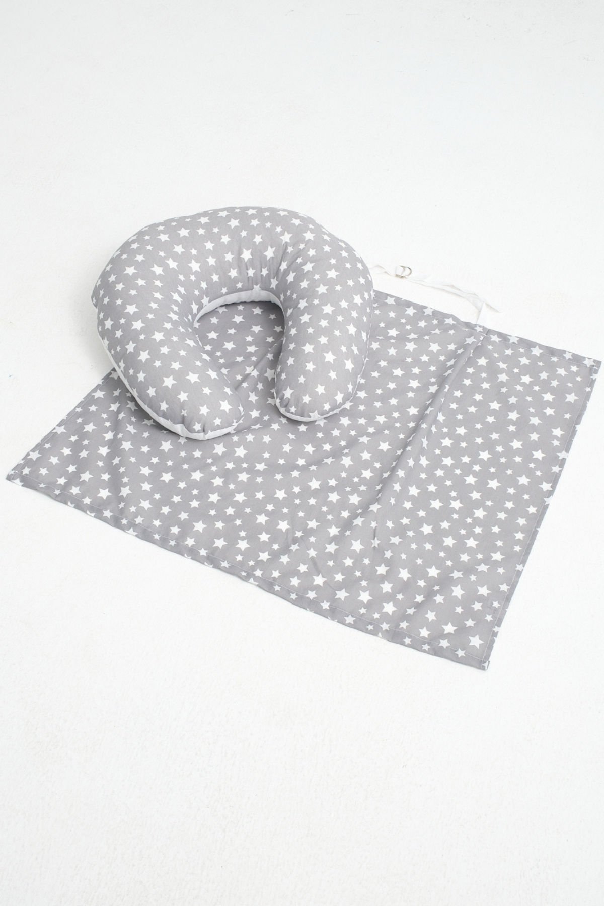 Bebek Emzirme Örtüsü Ve Yastık 2'li Avantajlı Set, Ayarlanabilir Emzirme Önlüğü, Emzirme Yastığı, Puset Örtüsü